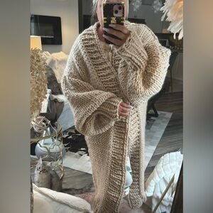 HANDMADE silky wool full length sweater from MUSKOKA KNITS
